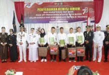 1.543 Narapida Kelas II Batam dapat Remisi, 17 Bebas dan 4 Terima Subsider Remisi Narapida