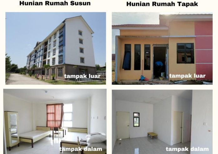 Hunian Warga Rempang di Sambau Nongsa