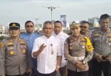 Masyarakat PKU Dihebohkan Beredar Foto Flyover Persimpangan Jalan Sudirman-Harapan Raya Retak