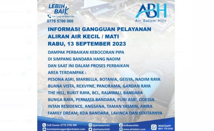 Info Terjadi Kebocoran Pipa DCIP DN 300mm di Simpang Bandara