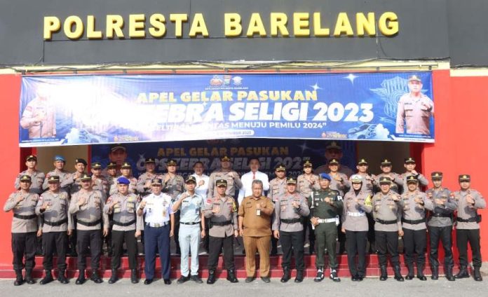 Kapolresta Barelang Nugroho Tri Pimpin Apel Gelar Pasukan Operasi Zebra Seligi 2023