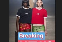 Heboh London Fashion Week September 2023, Rok Mini Motif Bendera Arab Saudi dan China London Fashion Week