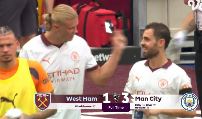 Manchester City Masih Aman Dipucak Klasemen Setelah Menang 3-1 dari West Ham