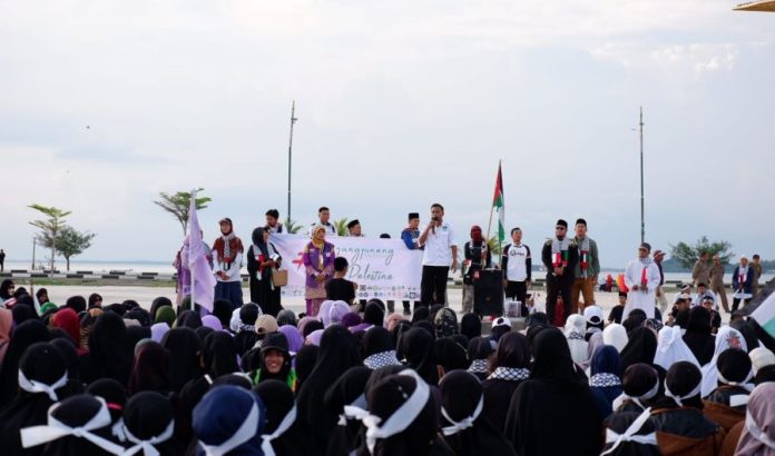 Aksi Bela Palestina di Kota Tanjungpinang Berhasil Kumpulkan Donasi Uang dan Emas