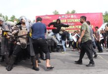 Jelang Pemilu 2024, Polres Karimun Gelar Simulasi Sistem Pengamanan Dalam Kota