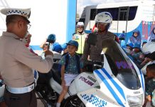 Kunjungan Anak TK Hangtuah Ke Kantor Satlantas Polres Bintan Wujudkan Semboyan Polisi Sahabat Anak