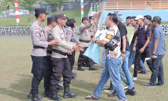 Polres Lingga Gelar Simulasi Sispamkota agar Tak Melanggar HAM