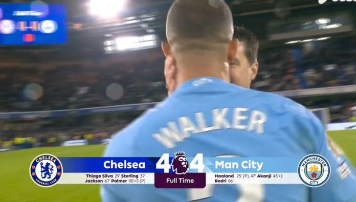 Laga Hujan Gol Chelsea vs Manchester City Puaskan Penonton yang Menyaksikan