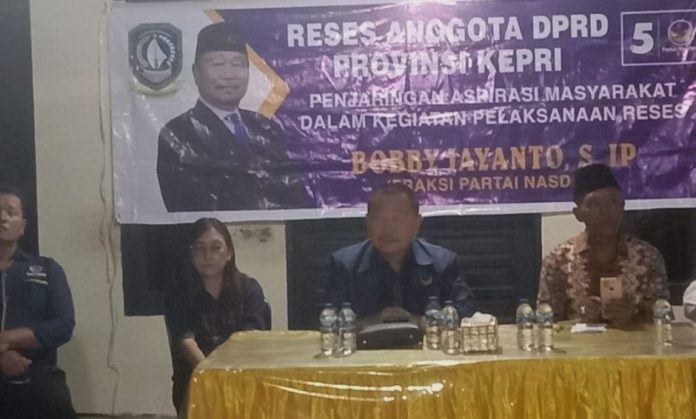 Program Unggulan Bobby Jayanto Untuk Warga Sidojadi Tanjungpinang Timur
