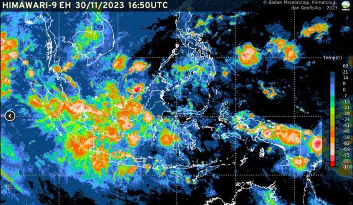 Gelombang Tinggi di 21 Perairan pada 1-2 Desember 2023