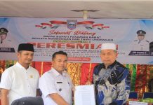 Bupati Pasaman Barat Meresmikan Pemekaran Wilayah Kejorongan di Nagari Bunuik