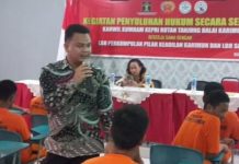 Wujudkan Budaya Hukum Hormati HAM, Puluhan WBP Rutan Karimun Antusias Ikut Penyuluhan