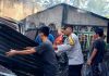 Sijago Merah Ludeskan Satu Unit Rumah dan Mobil di Pasar Tempurung, Polsek Bantu Evakuasi