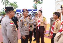 Kabareskrim Polri Komjen Pol Wahyu Widada Cek Pos PAM Tahun Baru di Batam Kabareskrim Polri