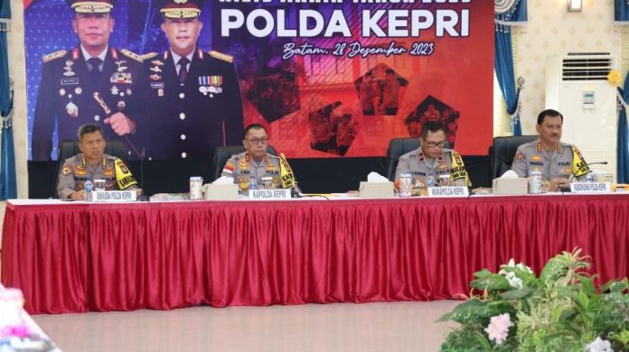 Kapolda Kepri Yan Fitri Paparkan Sejumlah Kasus Menonjol Terjadi Selama Tahun 2023