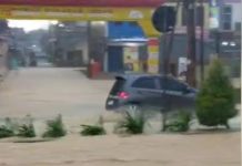 Hujan Deras Bikin Jalan Utama Ibukota Tanjungpinang Kembali Banjir Lagi