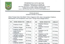 Catat Disnaker Batam Buka 48 Pilihan Pelatihan Tenaga Kerja 2024, Pendaftaran Cuma 2 Hari Disnaker Batam Buka 48 Pilihan Pelatihan Tenaga Kerja