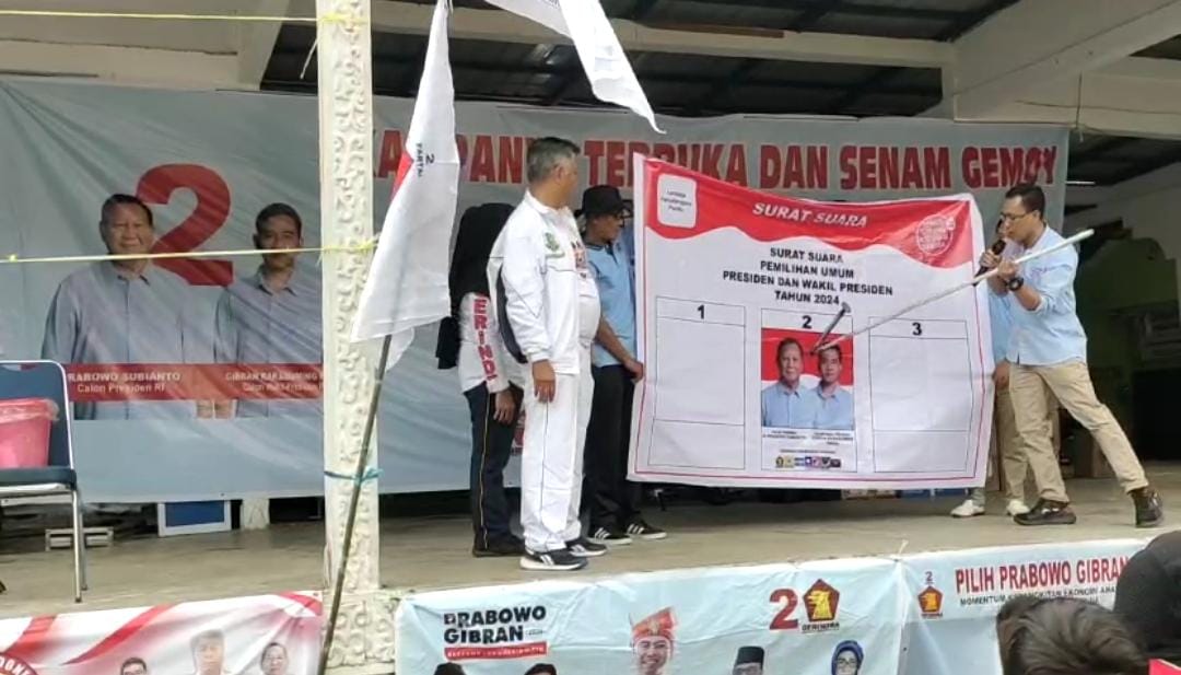 Ketua TKD Anambas Nasrul Arsyad Simulasikan pencoblosan