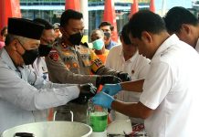 Hasil Pengungkapan Satres Narkoba Karimun, Sabu dan Pil Ekstasi Dimusnahkan di Hadapan Tersangka