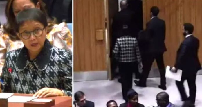 Menlu RI Retno Marsudi Walk Out dari Debat Dewan Keamanan PBB