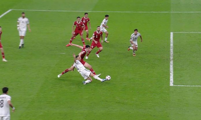 Timnas Indoensia vs Irak Offside