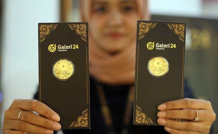 Harga Jual Emas Galeri24 Pegadaian di Batam Stabil Harga Emas Galeri 24 Pegadaian Naik Rp 2.000: Rp 1.184.000 per gram