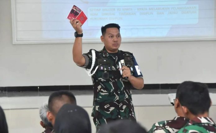 Lanud RHF Tanjungpinang lakukan sosialisasi Tata Tertib dan Kepatuhan Aturan pada prajurit Gurindam 12 (dok lanud rhf)