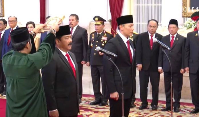 Menkopolhukam Hadi Tjahjanto dan AHY Menteri Alasan Presiden Jokowi Lantik Marsekal Hadi Tjahjanto Menkopolhukam