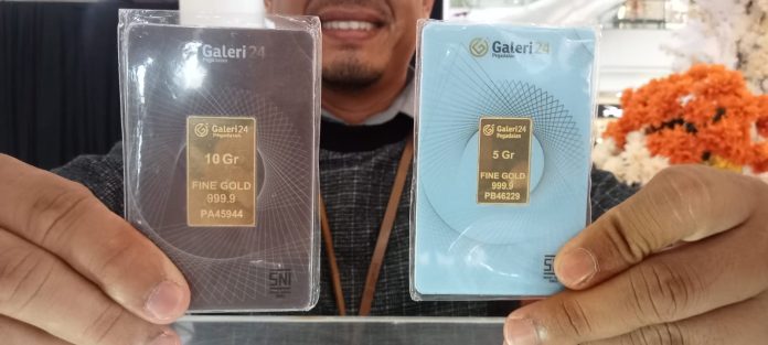 Harga Emas Antam dan Galeri24 di Pegadaian Batam Kompak Naik