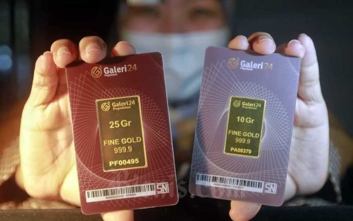 Harga Emas Galeri 24 Pegadaian Hari Ini Bergerak Turun: 1 Gram Rp 1.185.000