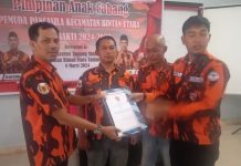 Ahmad Tauhid Nahkodai Ketua PAC PP Bintan Utara Secara Aklamasi Pemuda Pancasila Bintan Utara