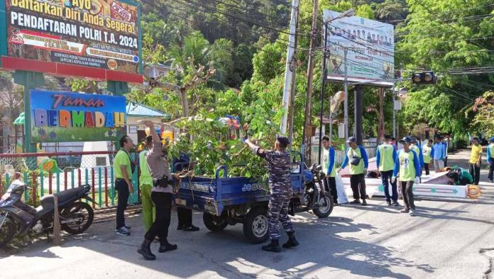 Bhabinkamtibmas Polsek Siantan Bersama TNI Laksanakan Jumat Berlian