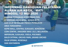 Info Air Batam Hilir, Ada Perbaikan Pipa Bocor Simpang Kepri Mall