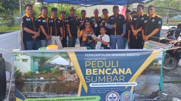 Perkumpulan Minang Sakato Bintan Galangan Donasi Untuk Korban Bencana di Sumbar