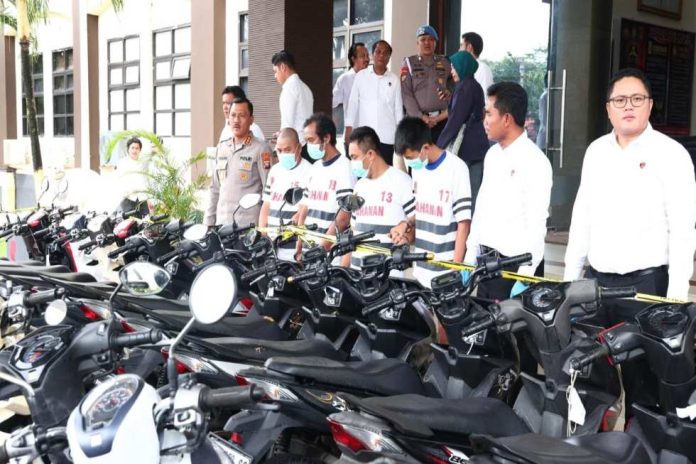 Polda Kepri Ungkap Kronologi Bagaimana 4 Pelaku Curanmor Sikat 36 Motor di Kota Batam
