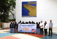 Tim Ekskul Jurnalistik SMA IT Imam Syafi’i Pelajari Ilmu Kehumasan di BP Batam SMA IT Imam Syafi'i ke Humas BP Batam