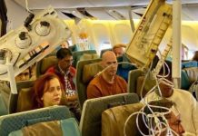 Penampakan Turbulensi Hebat Pesawat Singapore Airlines Boeing 777-300ER Singapore Airlines Turbulensi 2024