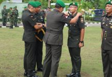 Tongkat Komando Dandim 0317/TBK Berganti: Tingkatkan Inovasi, Amanah dan Tanggungjawab