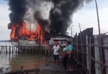 Bersandar di Dermaga Buru, Kapal Kargo Terbakar Saat Muatan Kosong