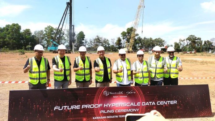 Seremoni Pemancangan Tiang Bangun Data Center TelkomGroup NeutraDC Nxera Batam