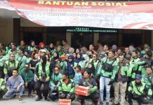 HUT Bhayangkara ke-78, Polresta Barelang Beri Bantuan Sembako Kepada Driver Ojol Polresta Barelang Beri Bantuan Sembako Kepada Driver Ojol