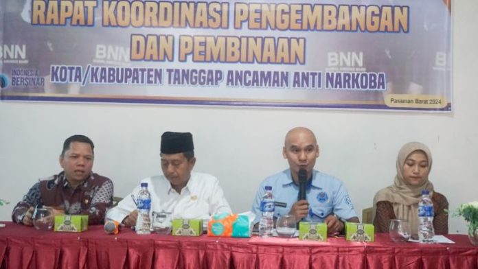 Wabup Risnawanto Buka Rakor Pengembangan dan Pembinaan Kabupaten Tanggap Ancaman Anti Narkoba
