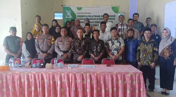 Binmas Polsek Jemaja Sosialisasi Sadar Hukum di Desa Ulu Maras Jemaja Timur