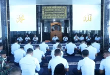 Merajut Doa, Merawat Semangat Juang, Lanud RSA Natuna Gelar Doa Bersama Sambut Hari Bakti TNI AU ke-77 Doa bersama