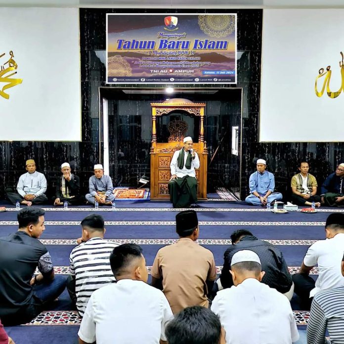 Lanud Raden Sadjad (Lanud RSA) Natuna menggelar peringatan Tahun Baru Islam 1 Muharam 1446 H
