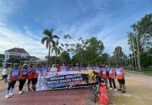 Sambut HUT Telkom Ke-59, PWI Kepri dan TELKOM Gowes Bersama di Batam