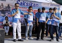 Jet Ski Menggoyang Serasan, Pariwisata Natuna Semakin Bersinar Bupati Natuna Wan siswandi bersama unsur pimpinan Natuna di pulau Serasan