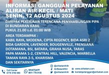 Info Gangguan Air Batam Dampak Penyambungan Pipa DN 300mm di Bundaran Kabil Gangguan Air Batam di Kabil