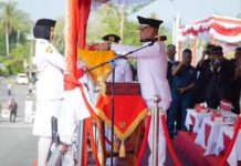 Bupati Muhammad Nizar Inspektur Upacara HUT RI ke-79 di Lapangan Merdeka Dabo Singkep HUT RI 79 Lingga 2024