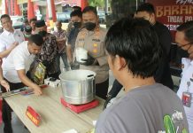 Dua Kilogram Sabu Asal Malaysia Tujuan Jambi, Dimusnahkan Polres Karimun